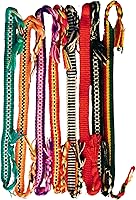 MyCozyChoice Handmade Boho Friendship Bracelets for Women - 8 Adjustable Woven Anklets from Ecuador, Water-Resistant Beach Style