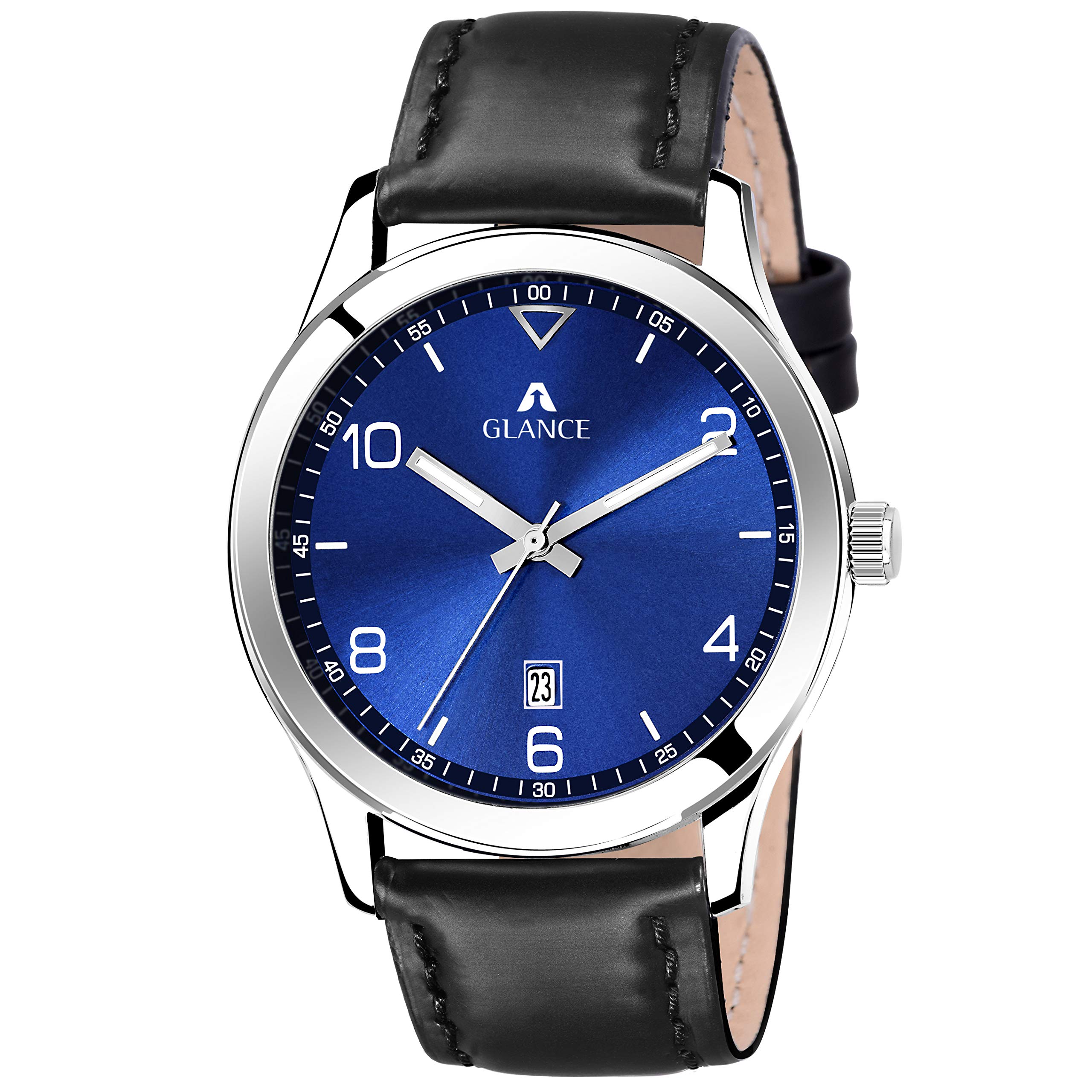 Aglance 1770sl01 Blue Dial Analog Wristwatch Collection for Men and Boys with Leather Watch Band Strap (B07YKX8TSF) Amazon Price History, Amazon Price Tracker