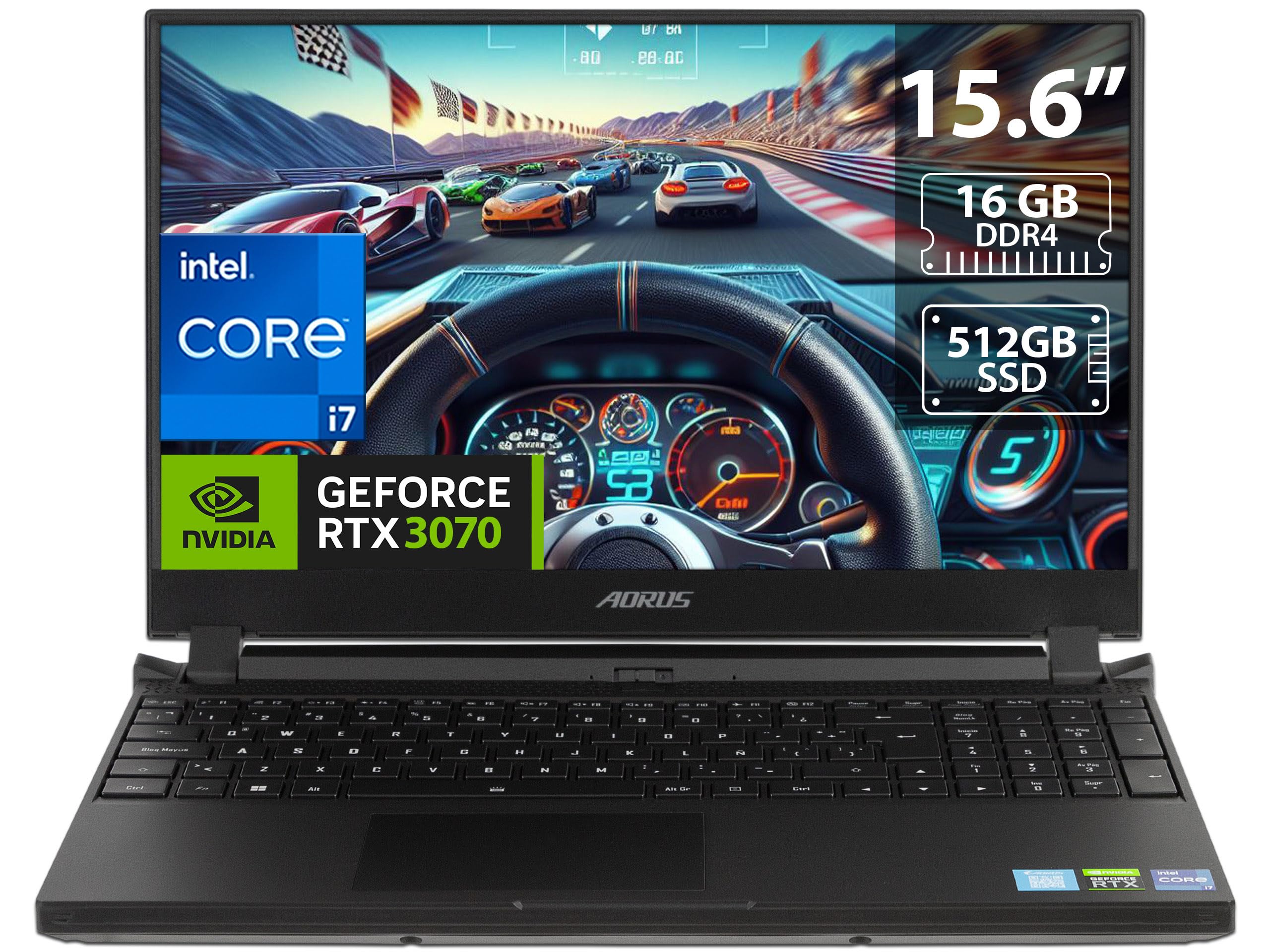 GIGABYTE Laptop Gamer AORUS 5, Intel Core i7-12700H, NVIDIA