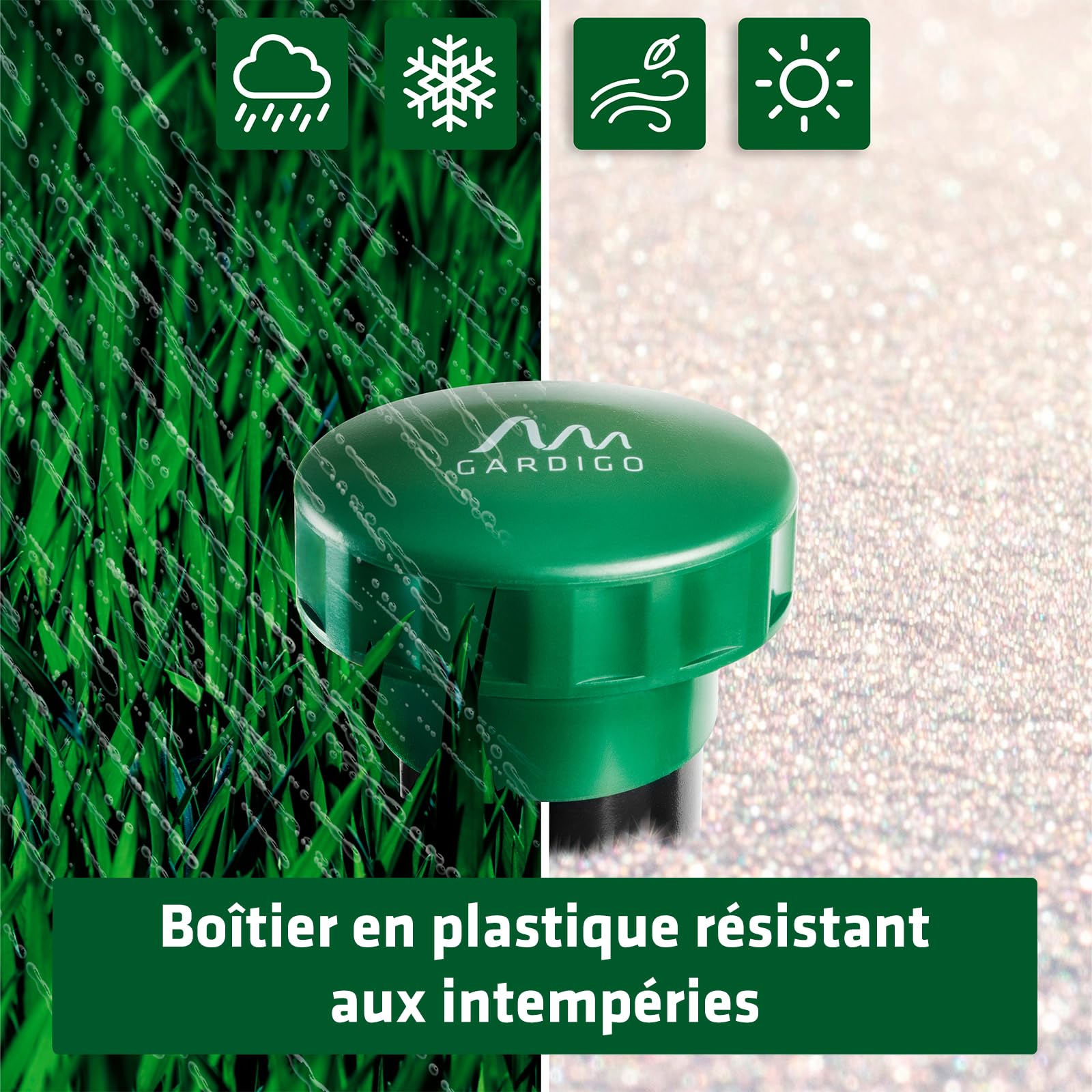 Repousse Taupes Campagnols Solaire Répulsif Taupe Solaire Dufuso - 2 Pièces, Vibrations/ultrasons, étanche IP65 Dispositif Anti Rongeurs Jardin IP65