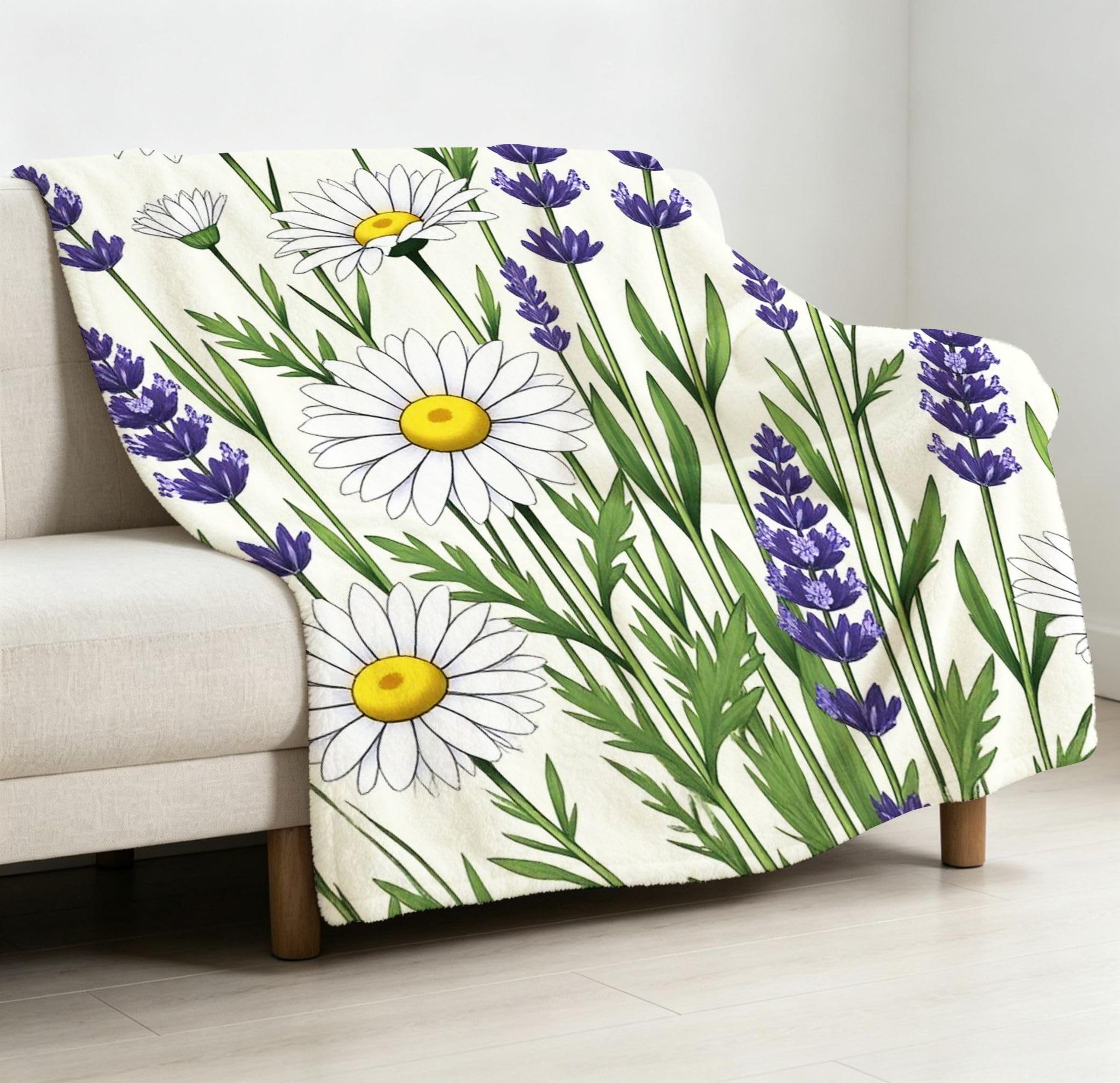 Wärme Dick Fleecedecke 220X240 cm Violette Blumen, ZQ714
