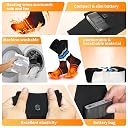 Heated Socks, Heated Socks for Men Women with APP Control, 8000mAh Rechargeable Electric Heated Socks Up to 10 Hours Washable Winter Warm Socks Foot Warmer Heated Socks for Skiing Cycling Camping gallery image