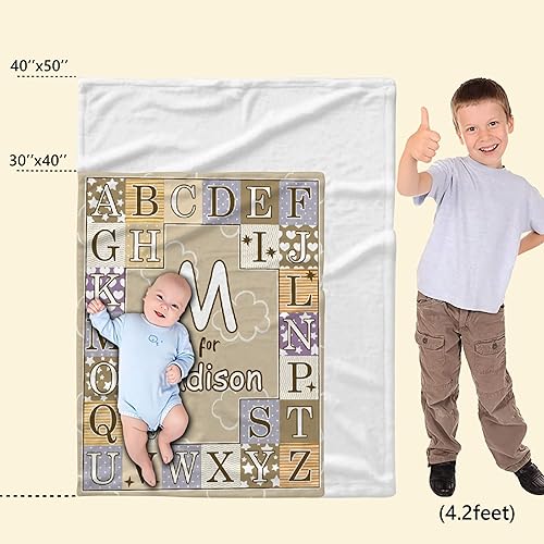 Miniatura 10 de Manta suave del alfabeto animal, manta ligera de franela para sofá, ropa de cama, viajes, práctico regalo sincero para seres queridos S, 40 x 50