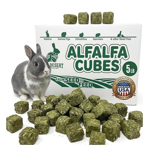 High Desert Alfalfa Cubes, Protein-Rich, Soft Leaf Nutrition for Young,