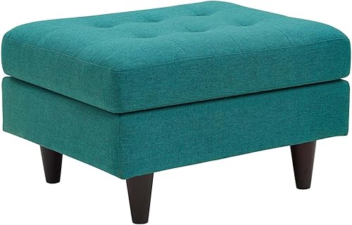 Miniatura 44 de Modway Sofá biplaza Empress en tela tapizada moderna de mediados de siglo, gris Gris,Laguna,Gris,claro,Celeste,verde azulado,Beige,Atomic Rojo