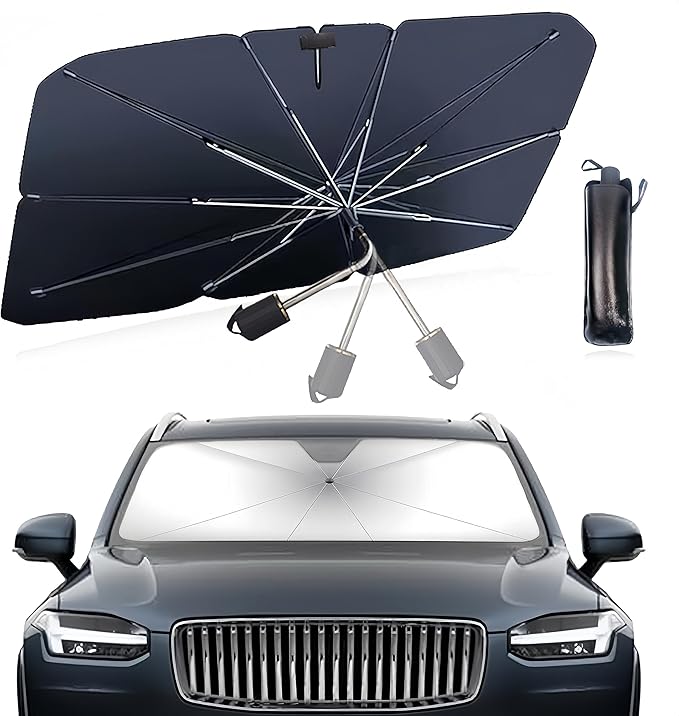 Windshield SunShade Visor Foldable UV Heat Block FOR BMW 3 Series LI 14-20 - Foto 6