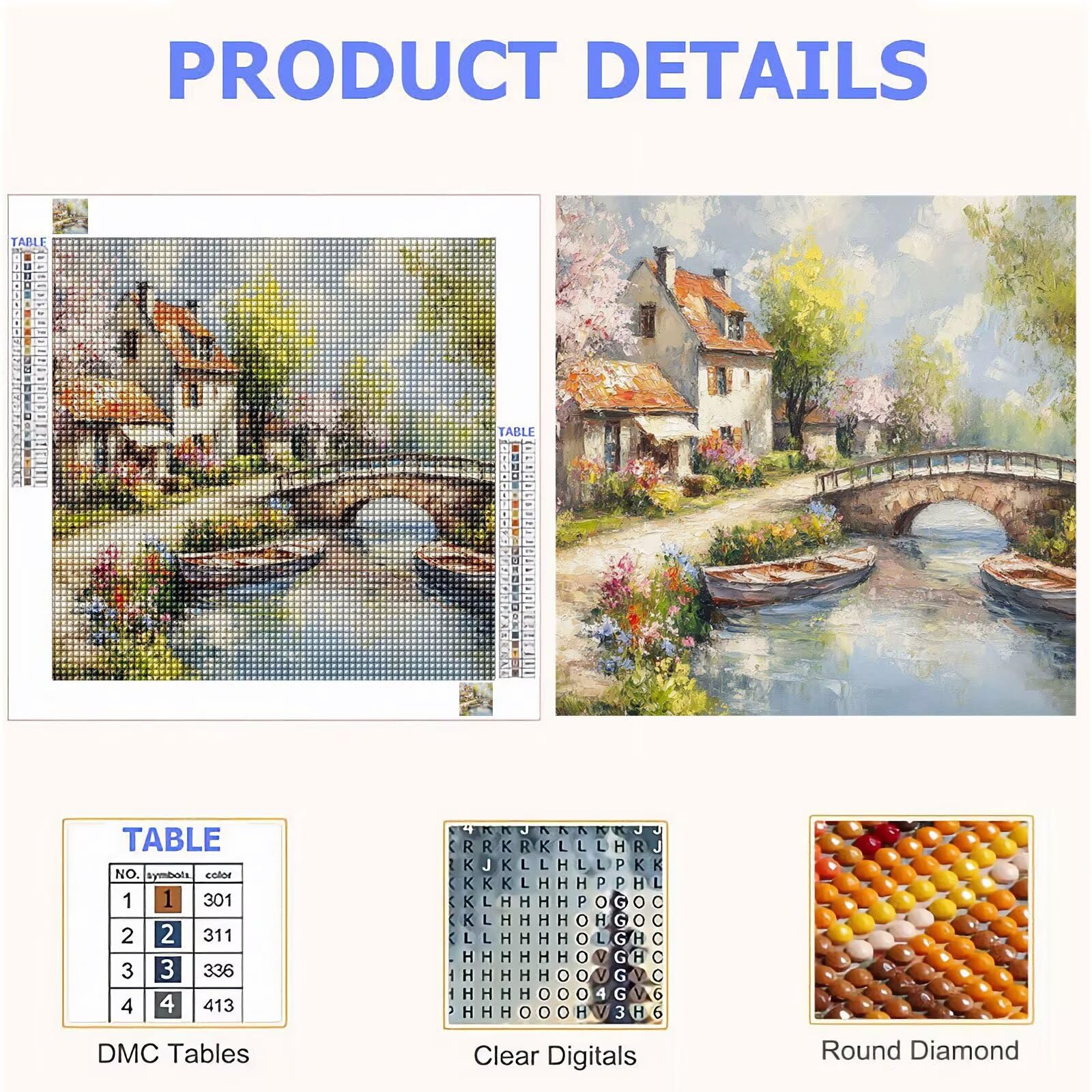 Broderie Diamant Kit Complet 5D, Rétro Diamond Painting Adulte Plein Foret, Peinture Diamant pour Adulte Enfant Débutant, Loisirs Créatifs de Détente et Décoration Maison, Ferme 100x100cm FX#413
