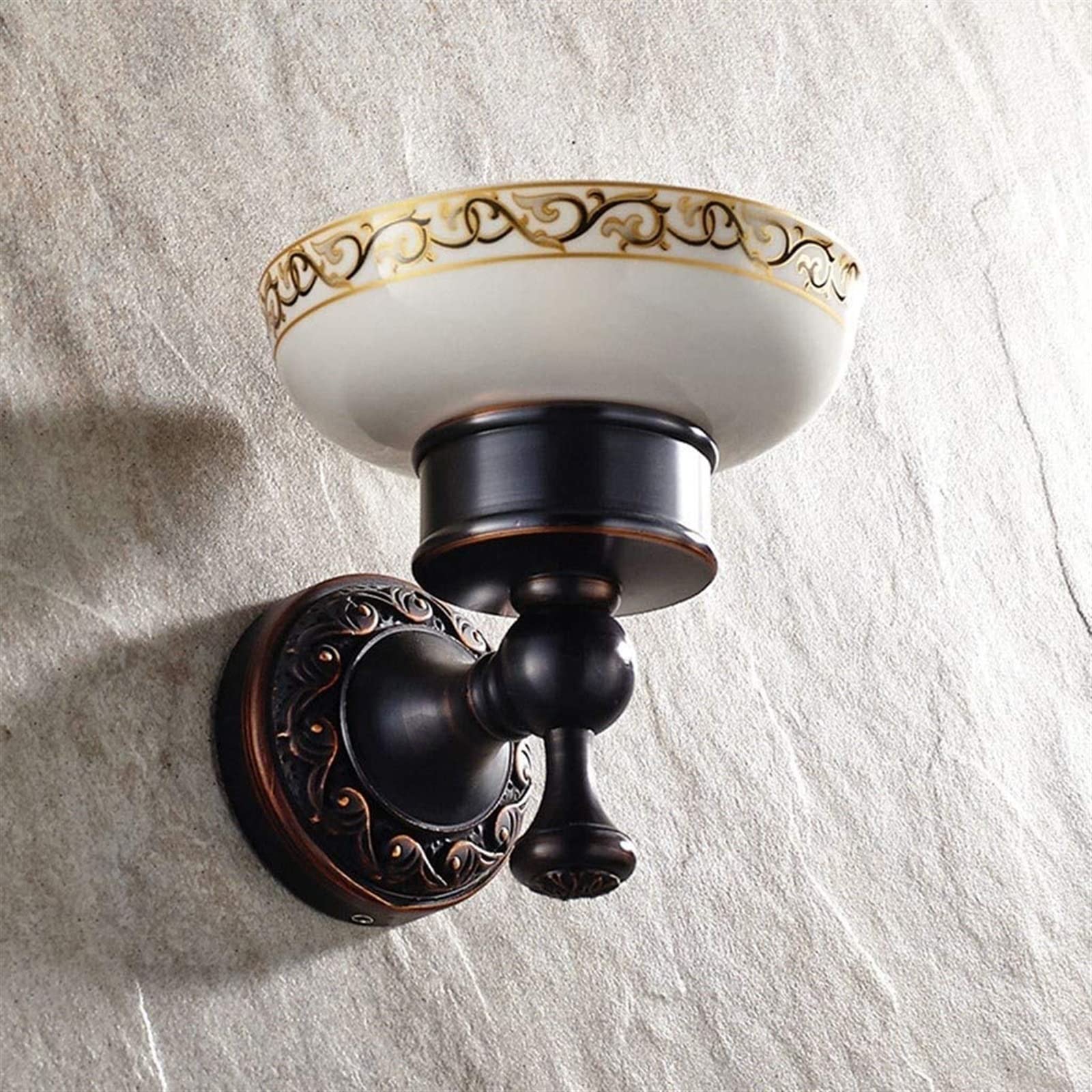 Jabonera, jabonera de cerámica, acero inoxidable para baño y ducha, desagüe