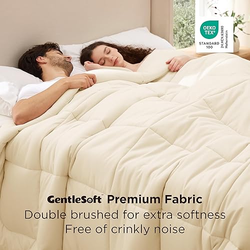 Vista 56 de Bedsure Relleno de edredón – Edredones acolchados de gran tamaño King, edredón para todas las estaciones, ropa de cama alternativa de plumón suave