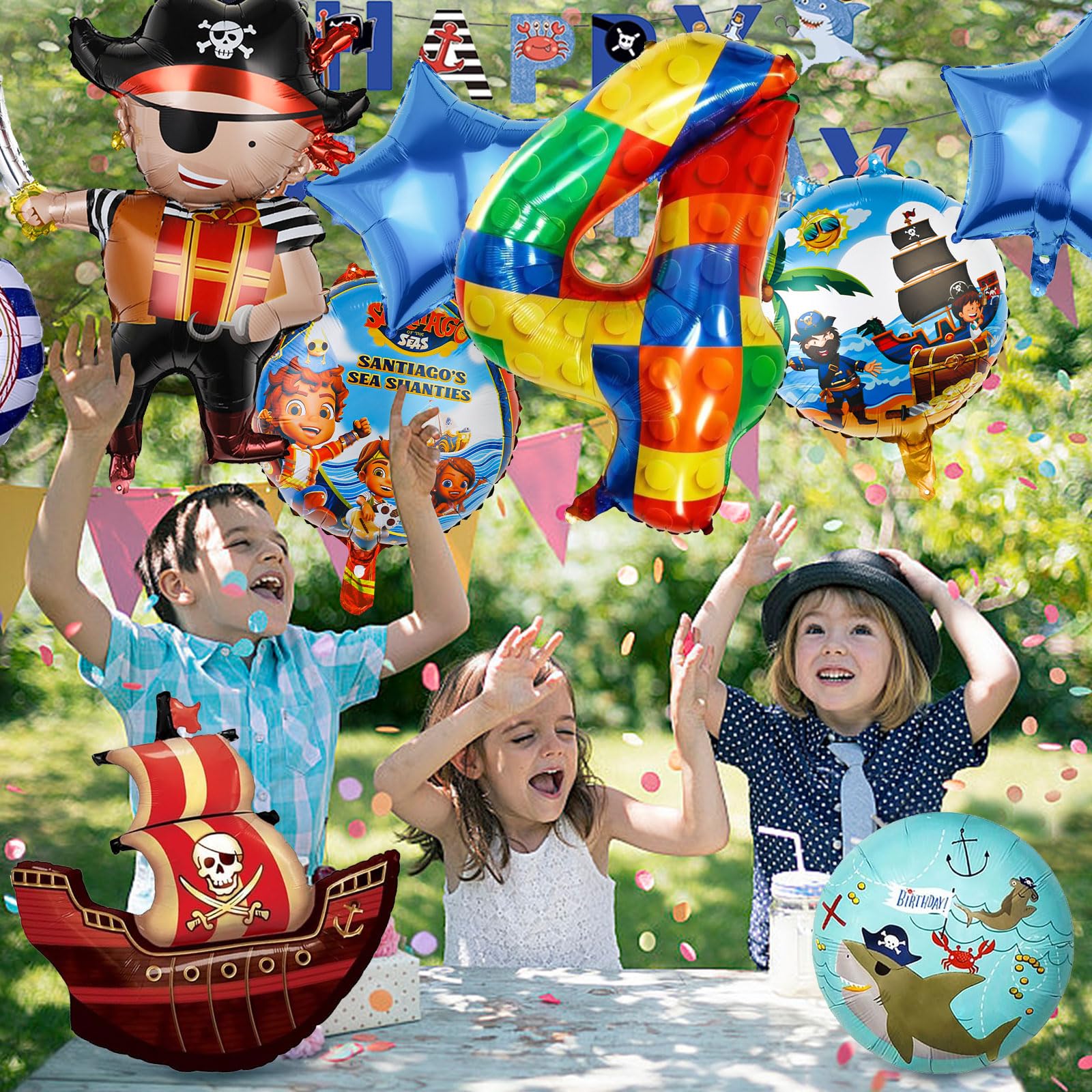 Décoration Anniversaire Pirate 6 Ans, Enfants Anniversaire Pirate Thème Décoration Anniversaire Pirate 6 Ans, Enfants Anniversaire Pirate Thème