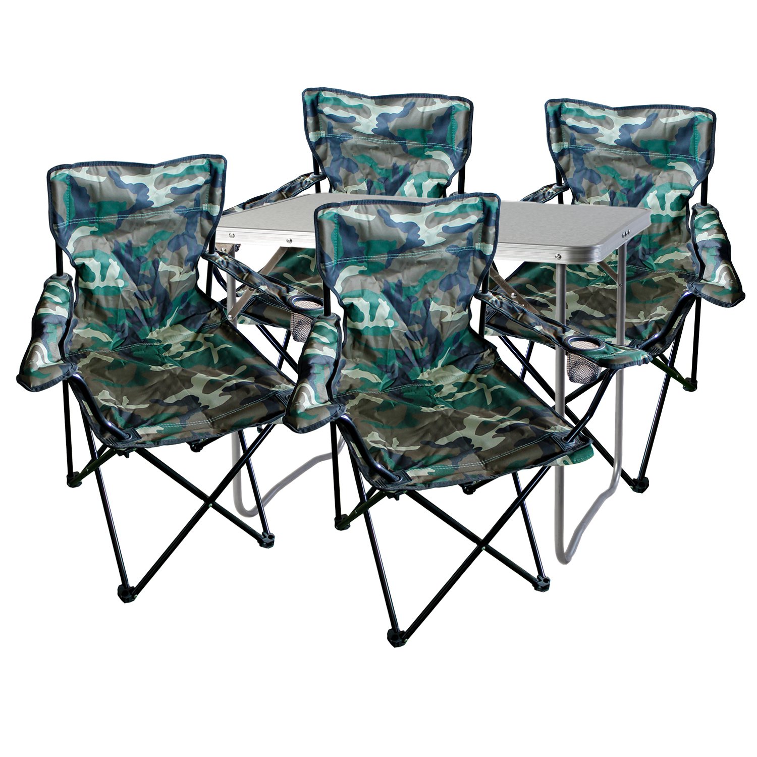 Mojawo ® 3tlg. Set di mobili da Campeggio in Alluminio | WhichOne