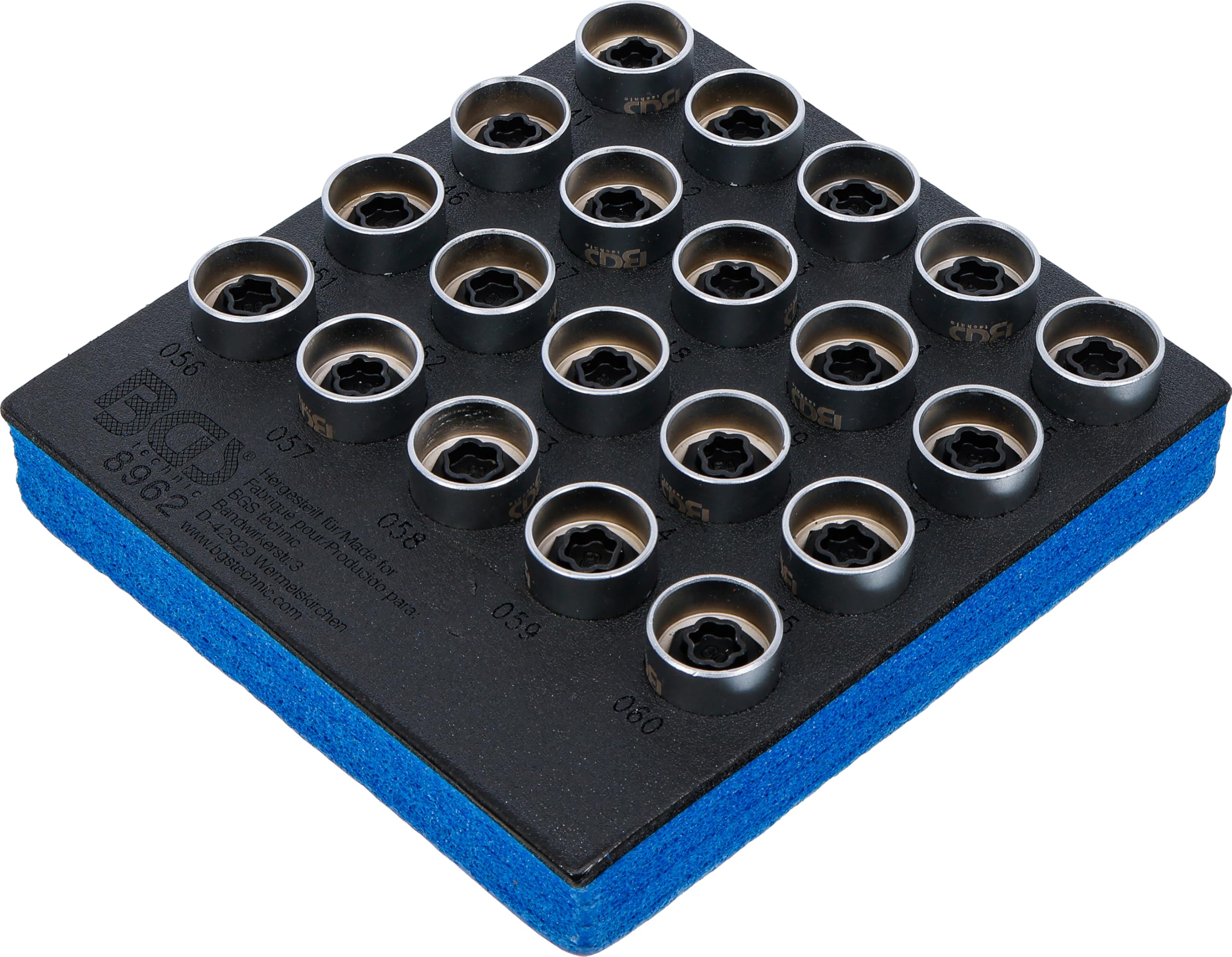 BGS 8962 | Modulo per carrelli portautensili 1/6: set di utensili per bulloni di sicurezza per BMW | 20 pz.