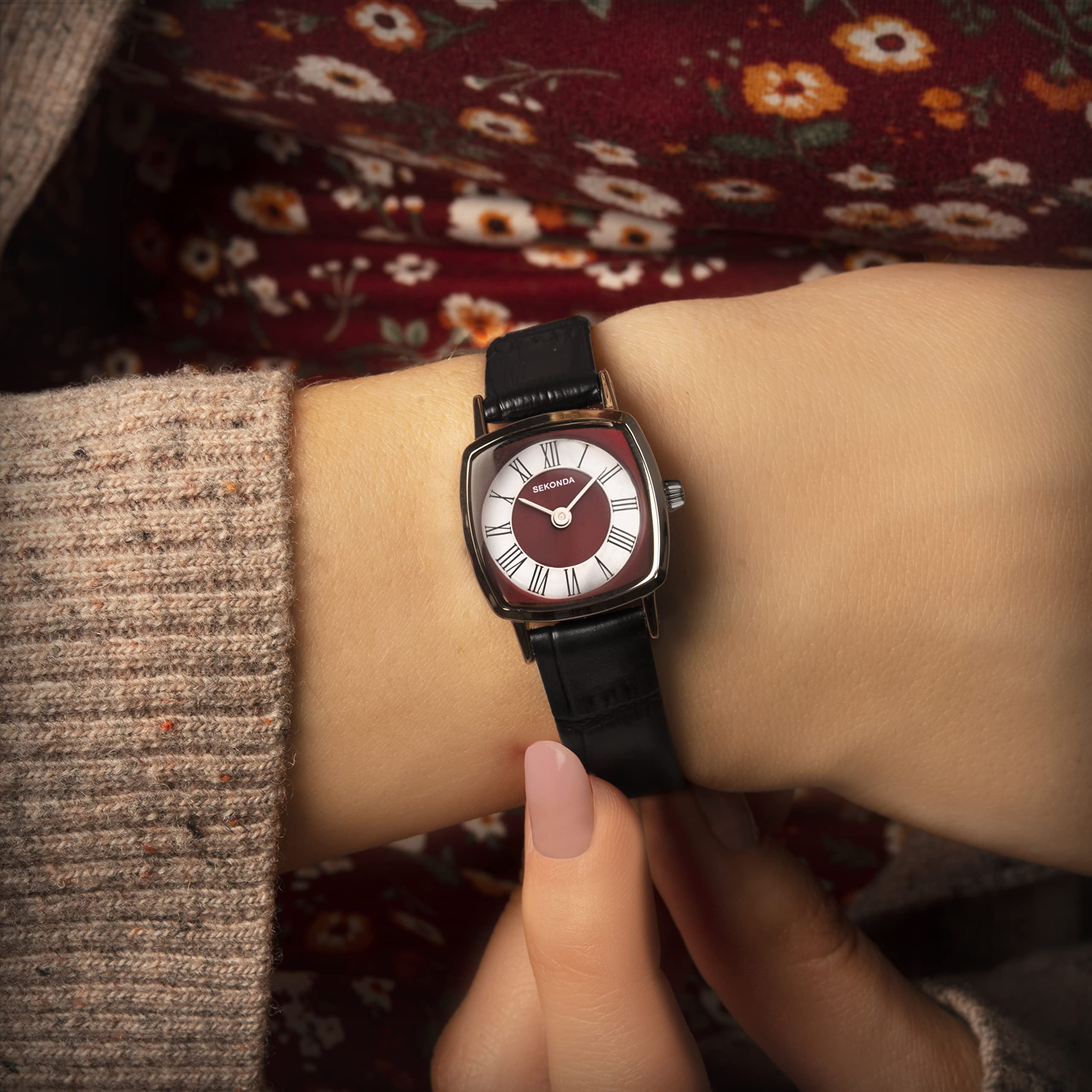 Sekonda Heritage - Orologio analogico al quarzo, da donna, 22 mm, con cinturino in pelle