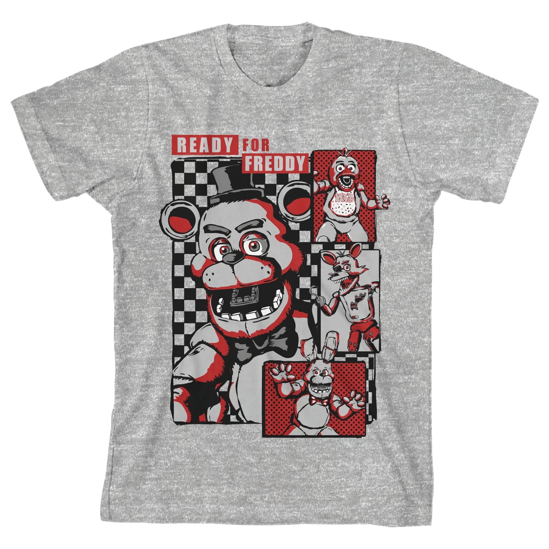 Five Nights at Freddy's Ready for Freddy Boy's Athletic Heather T-Shirt