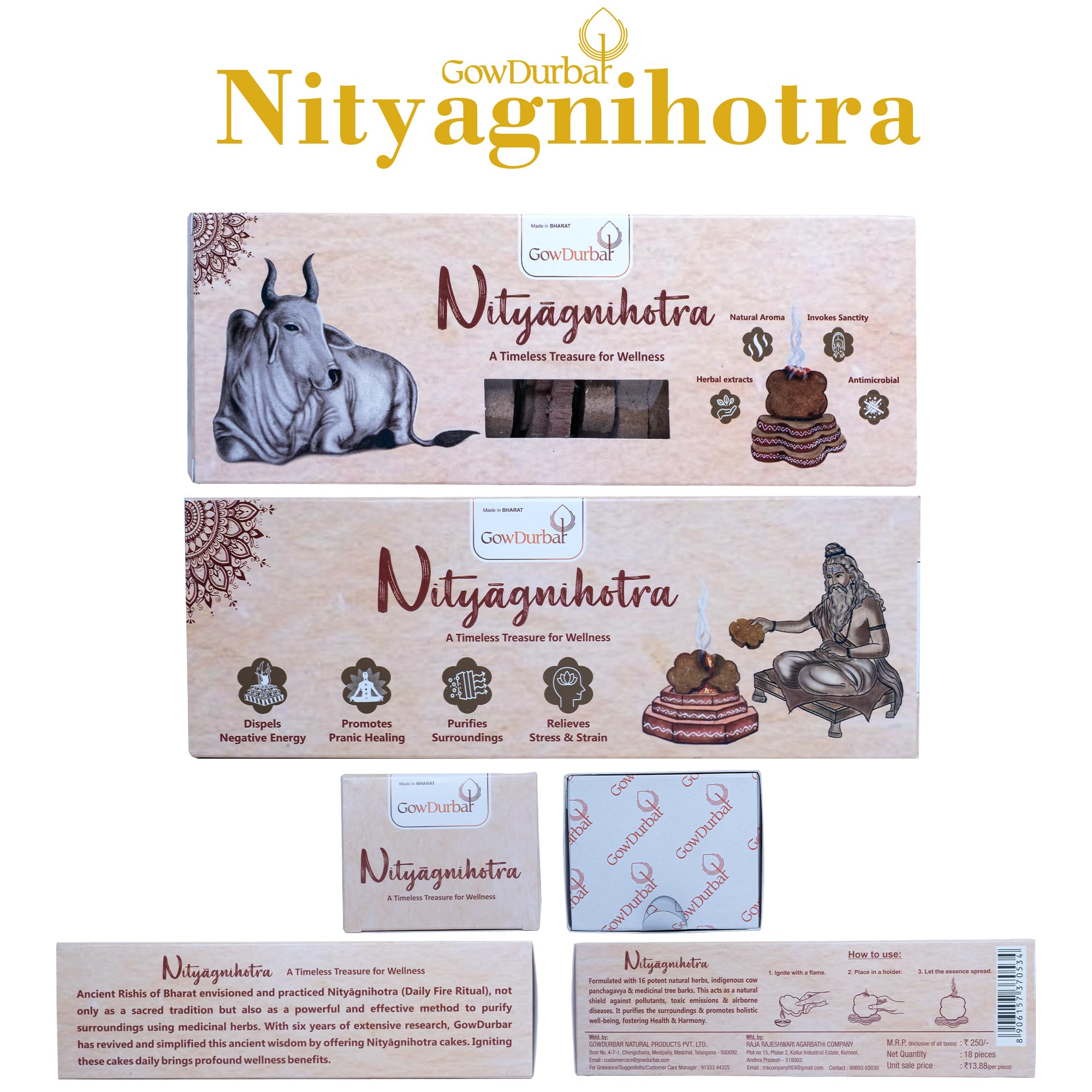 Nityagnihotra Dhoop Cakes - Herbal Pooja Supplies -6