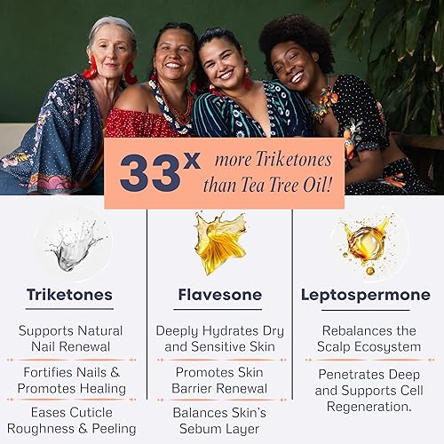 Miniatura 6 de Aceite de manuka 100% puro de Nueva Zelanda  Aceite esencial de grado terapéutico para el cuidado de heridas, calmante de la piel, salud de uñas y