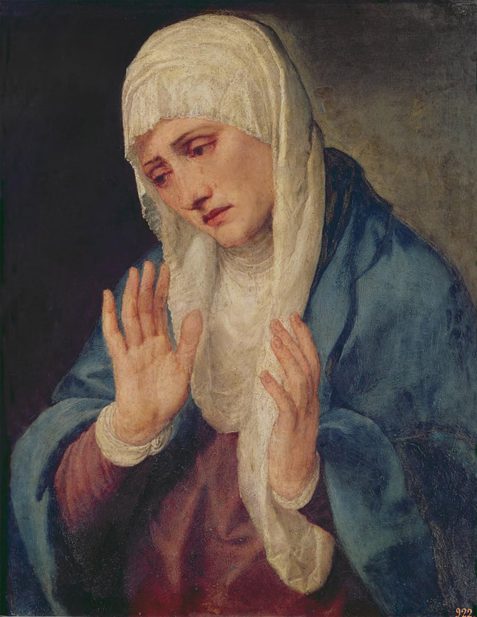 Posteriik No Frame Famous Print Pop Art Wall Art Graffiti Mater Dolorosa By Tiziano Vecelli Art Prints For Home Decor 60X90cm