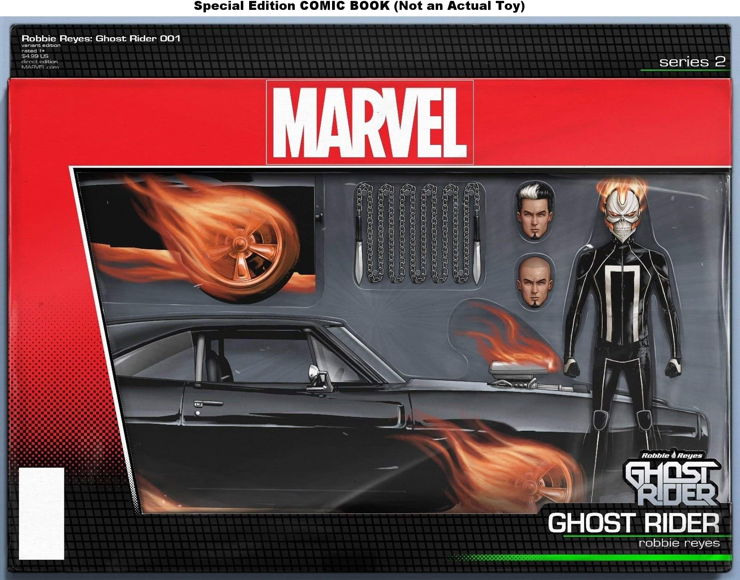 Ghost Rider #1 Comic Book with Robbie Reyes Action Figure Art on Cover by John Tyler Christopher (Not an Actual Toy) Comic – January 1, 2016