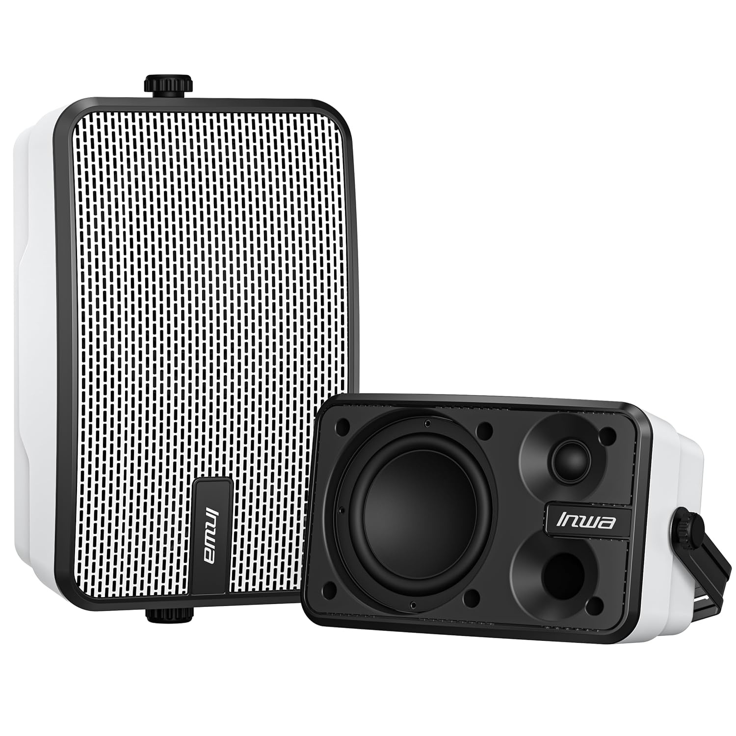 Inwa Outdoor Bluetooth Speakers IPX5 Waterproof 400W Wall Mount Speaker Powerful Indoor Outdoor Sound System Wireless Sync Up