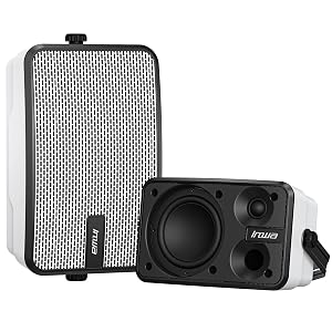 Inwa Outdoor Bluetooth Speakers IPX5 Waterproof 400W Wall Mount Speaker Powerful Indoor Outdoor Sound System Wireless Sync Up