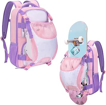 GOBUROS Basketball Soccer Ball Backpack Large Sports Bag with Ball Holder, Basketball Equipment Gear Bag for Soccer Ball, Volleyball, Rugby, Skateboard, Gym, Outdoor, Travel