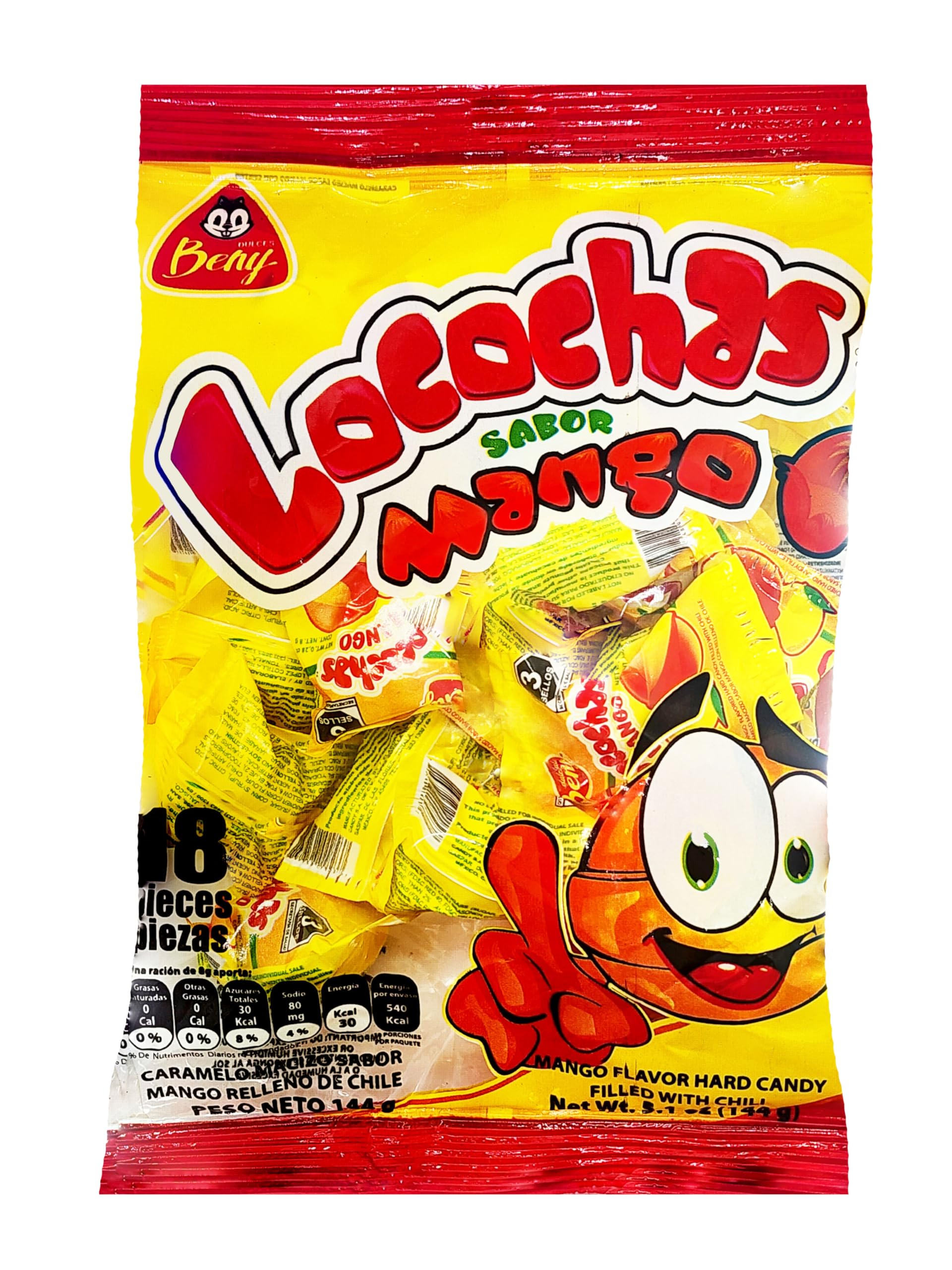 Amazon.com : BENY LOCOCHAS PEG BAG HARD CANDY WITH CHILI POWDER