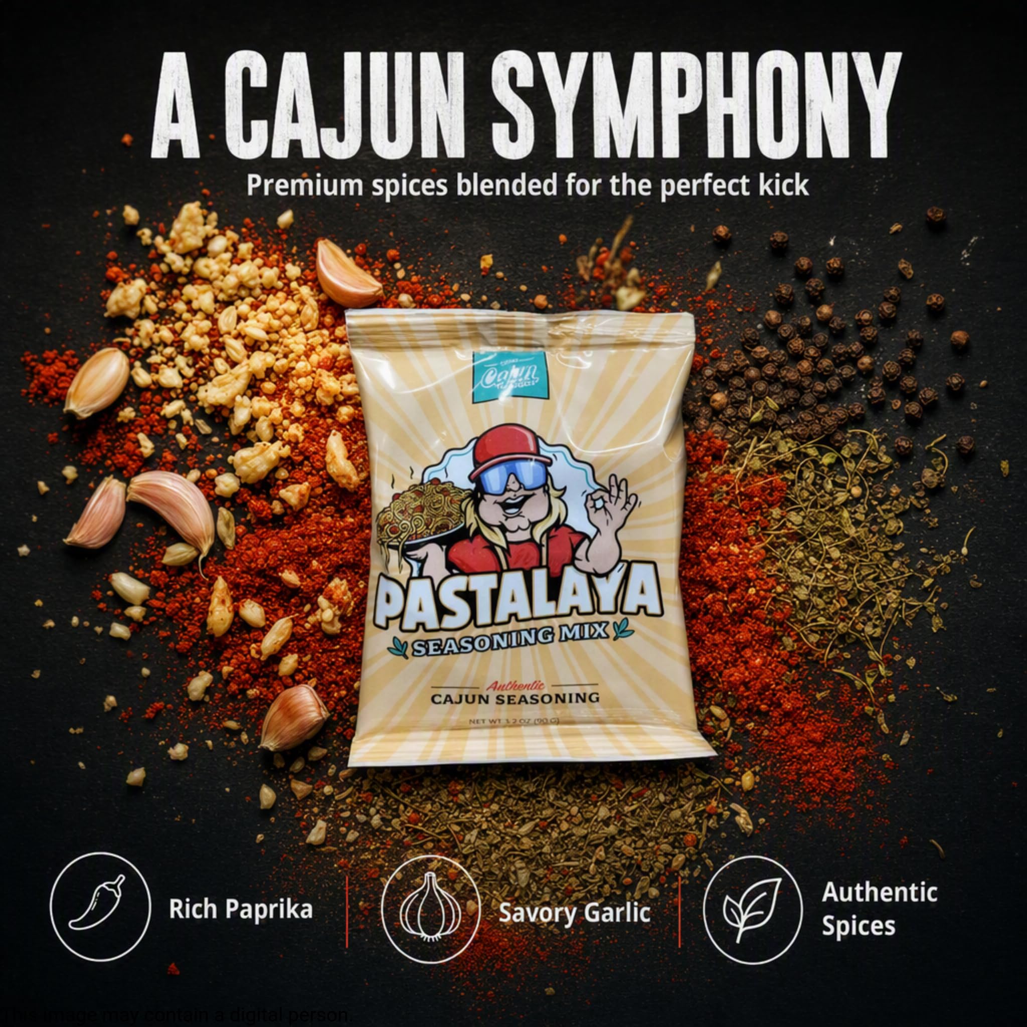 Cajun Two Step Pastalaya Seasoning Mix, 3.2 oz thumbnail 3
