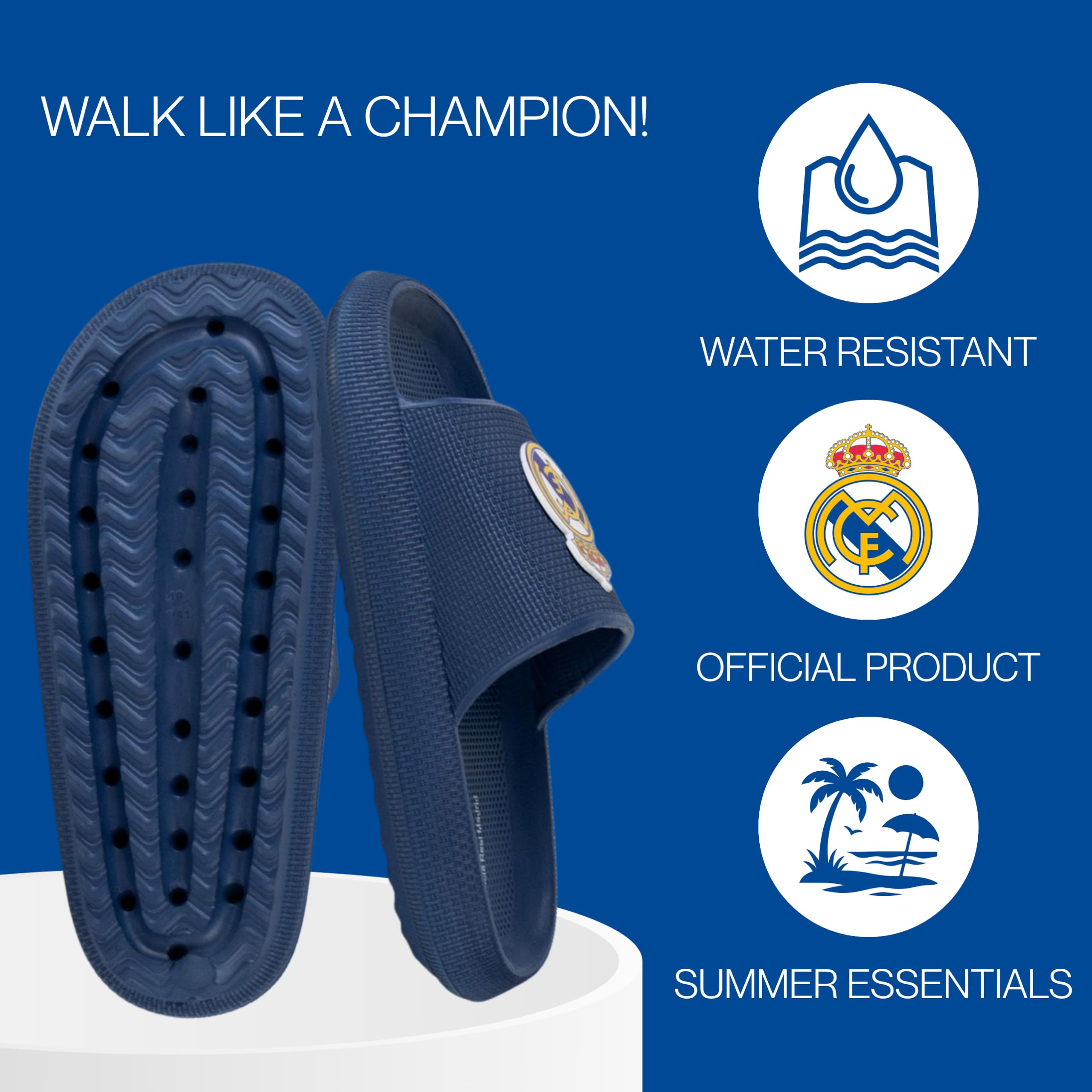CF REAL MADRID Sandalias para Niños, Sandalias de Verano, Regalo Niños, Tallas EU 28 a 35 — view 5