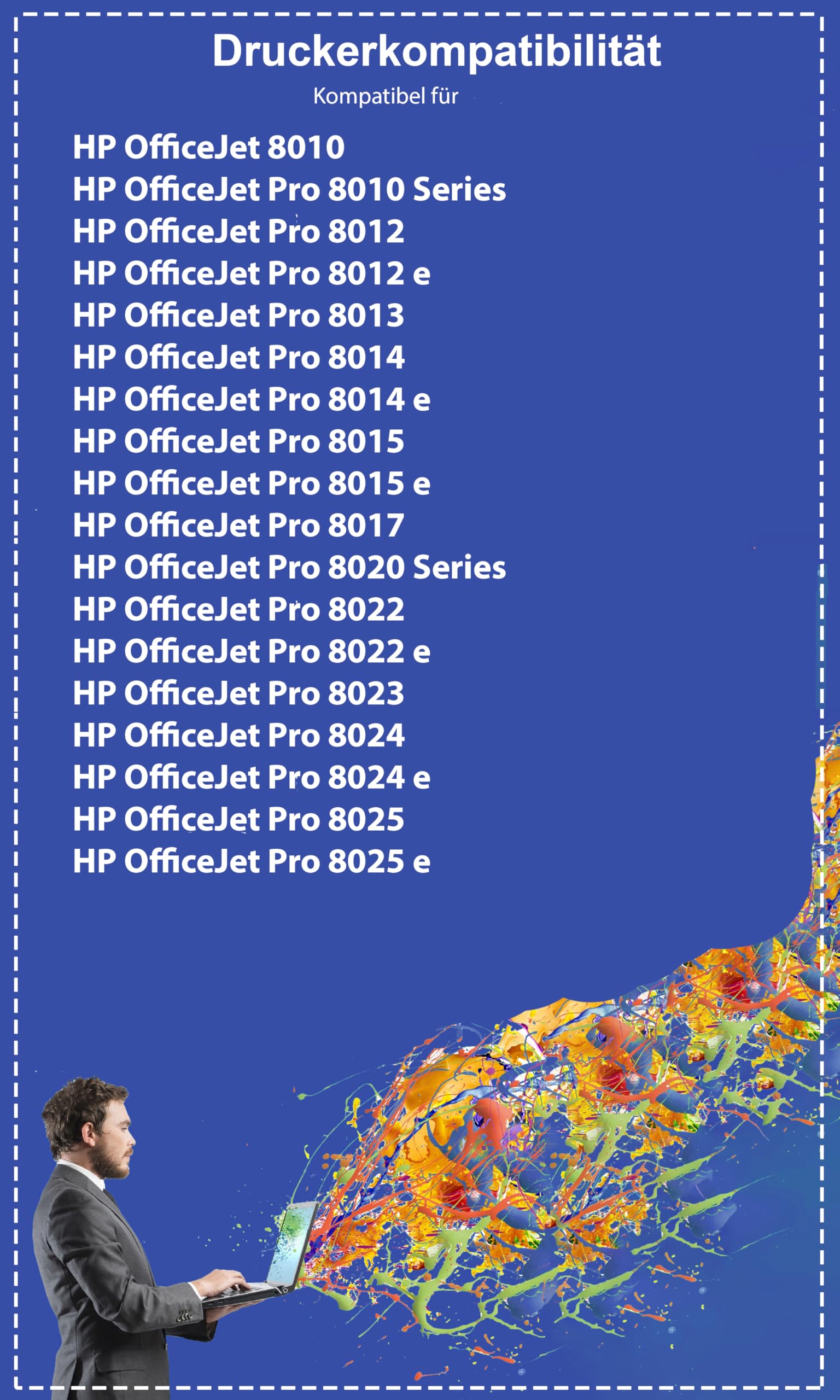 912 XL kartridże do drukarki, wielopak, zamiennik do HP 912, kompatybilne z HP 912XL OfficeJet Pro 8010 8012e 8012 8014e 8015e 8020 8022 8022e 8023 8024e 8024 8025e 8025, czarny Cyan Magenta żółty 4
