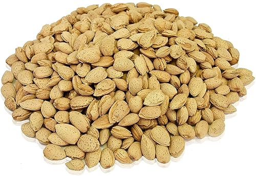 Anna and Sarah Almendras en cáscara, crudas, naturales, enteras, almendras jumbo de California, en bolsa resellable, 2 libras