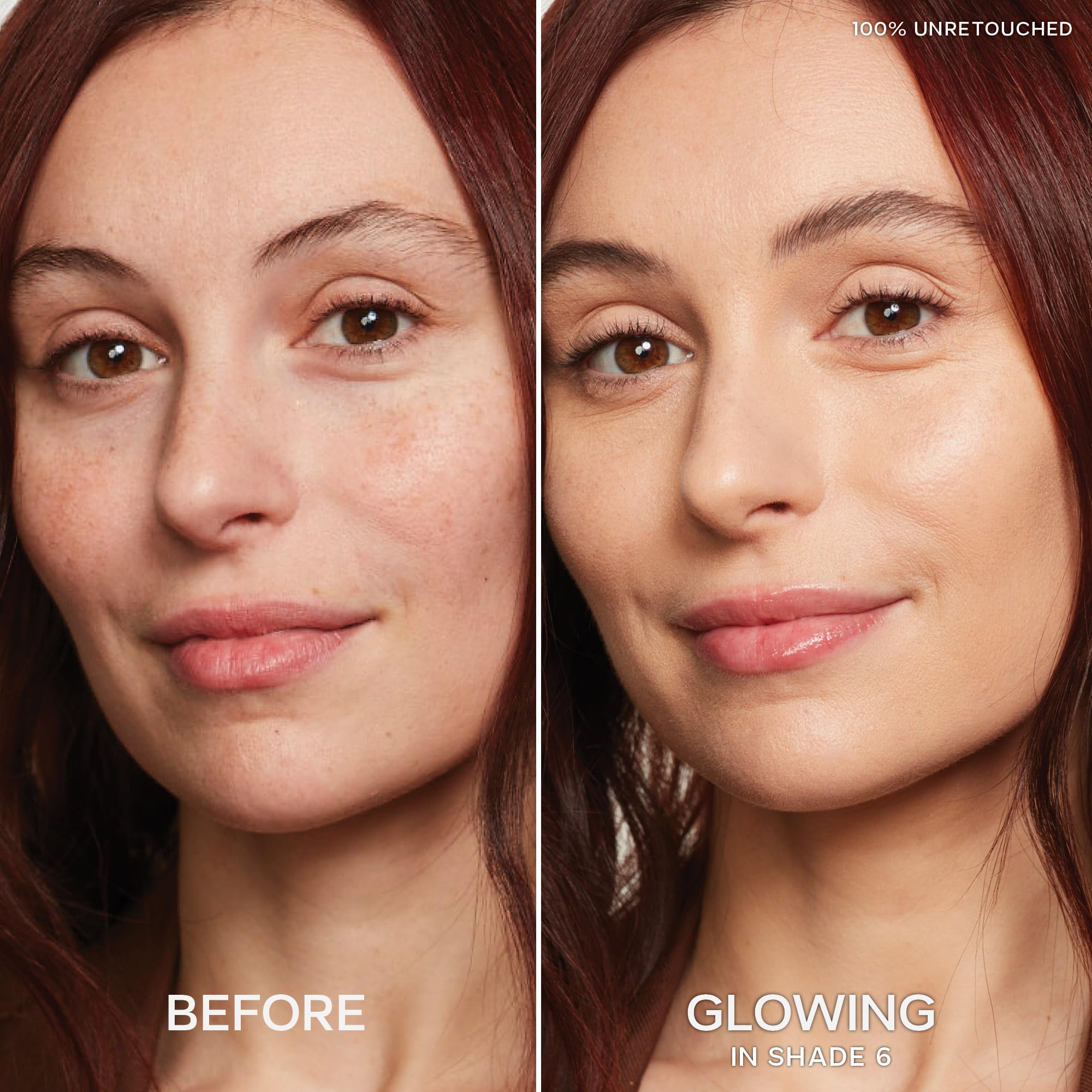 Slip Tint Corrector Radiante Cobertura Completa para Ojeras, Enrojecimiento e Impurezas, Fórmula Ligera Enriquecida con Ácido Hialurónico Hidratante Tono 6