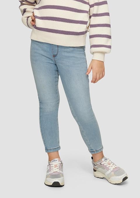 Pantalone in jeans da bambina blu