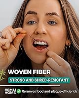 Vista 5 de Bamboo Charcoal Dental Floss Refills, Bambo Woven Fibres, 5 x 33 Yards, Organic Refillable Dental Floss, Natural Floss, Eco-Friendly Floss.