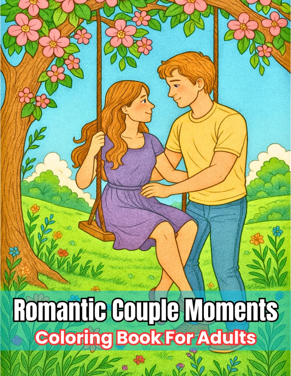Romantic Couple Moments Coloring Book for Adults and Teens: Beautiful Love Scenes, Intimate Couple Activities, and Relaxing Relationship Art for Stress Relief and Mindful Coloring