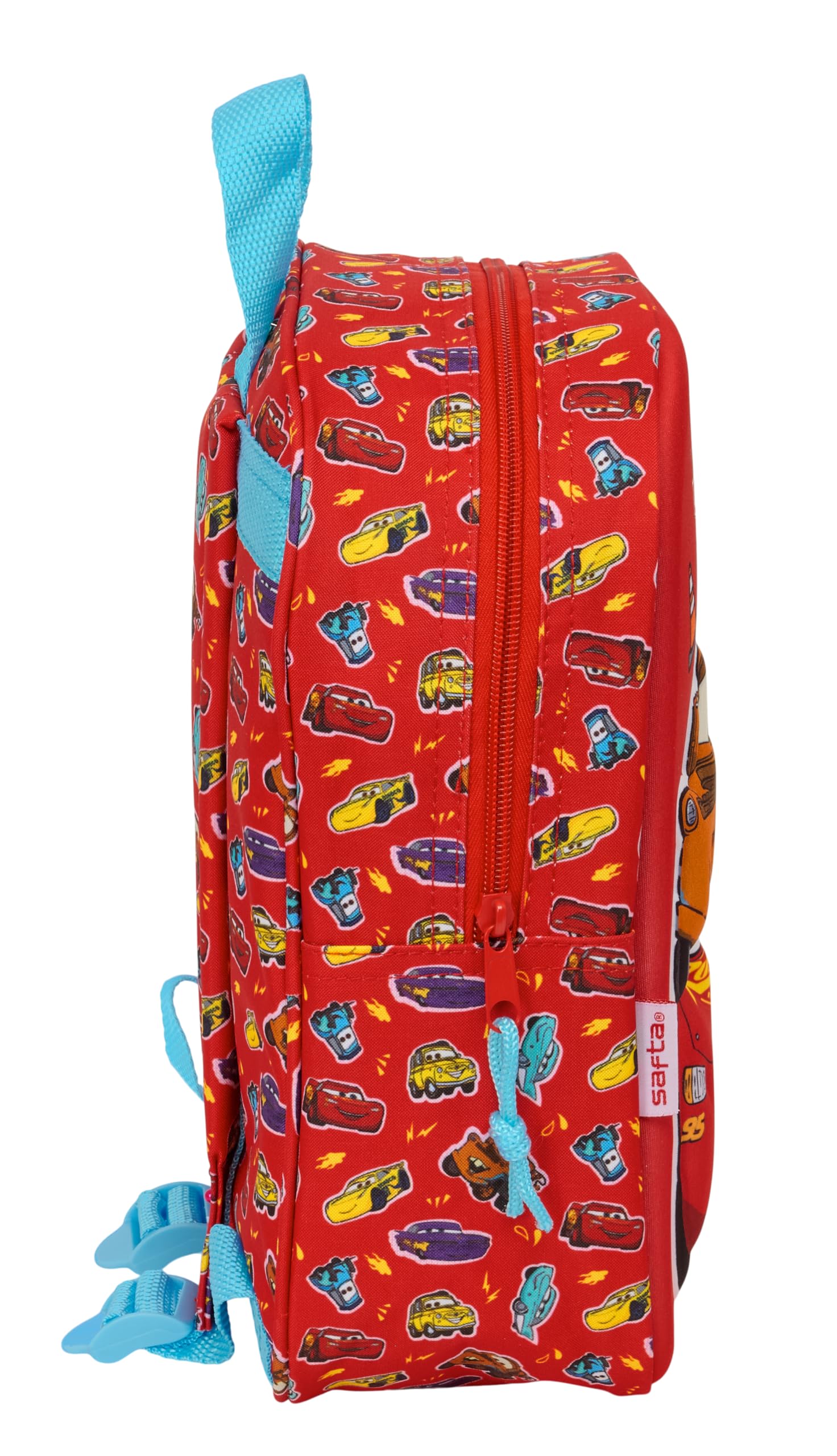 CARS - Mochila de Guardería 3D, Fácil Limpieza, Ideal para Niños de Diferentes Edades, Cómoda y Versátil, Calidad y Resistencia, 22x10x27 cm