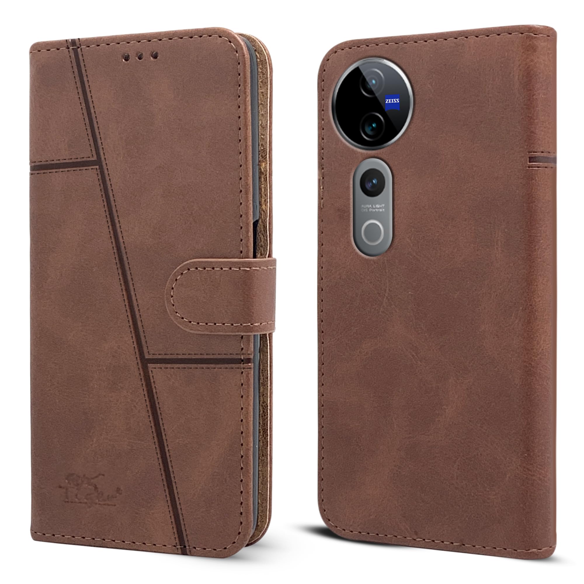 Jkobi Flip Cover Case for Vivo V40 | Vivo V40 Pro 5G (Stitched Leather with Magnetic Closure) (B0DCN3JSJR) Amazon Price History, Amazon Price Tracker