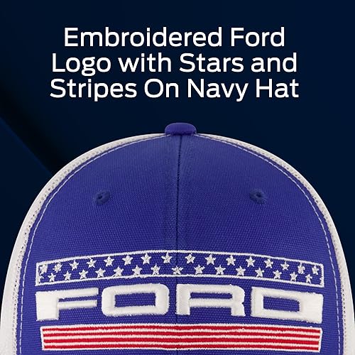 Vista 3 de Ford Truck Hat, Logo Mesh Adjustable Baseball Cap with Curved Brim