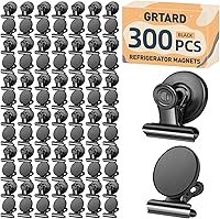 Vista 33 de Grtard Paquete de 24 clips magnéticos resistentes, clips magnéticos para refrigerador, imanes de refrigerador con clip, clip magnético fuerte sin