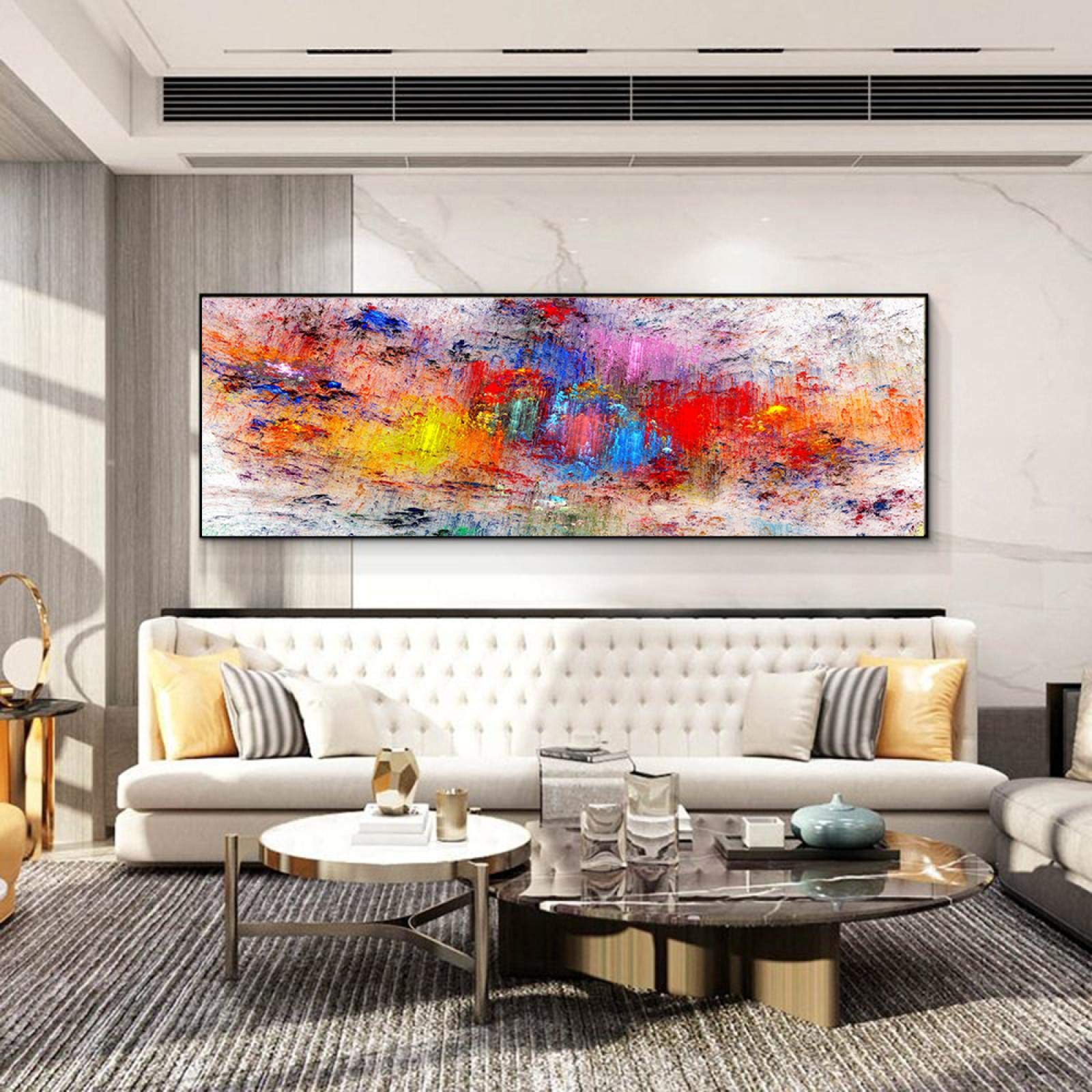 Toile Art Mode Mur Photos Salon - Grand Format Abstrait 40x120cm