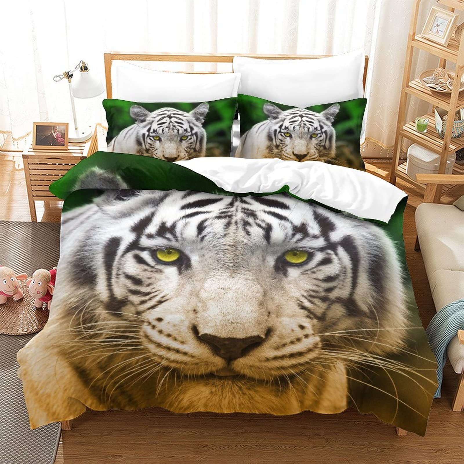 Literie imprimée 3D tigre pour transformer la chambre des enfants et ados