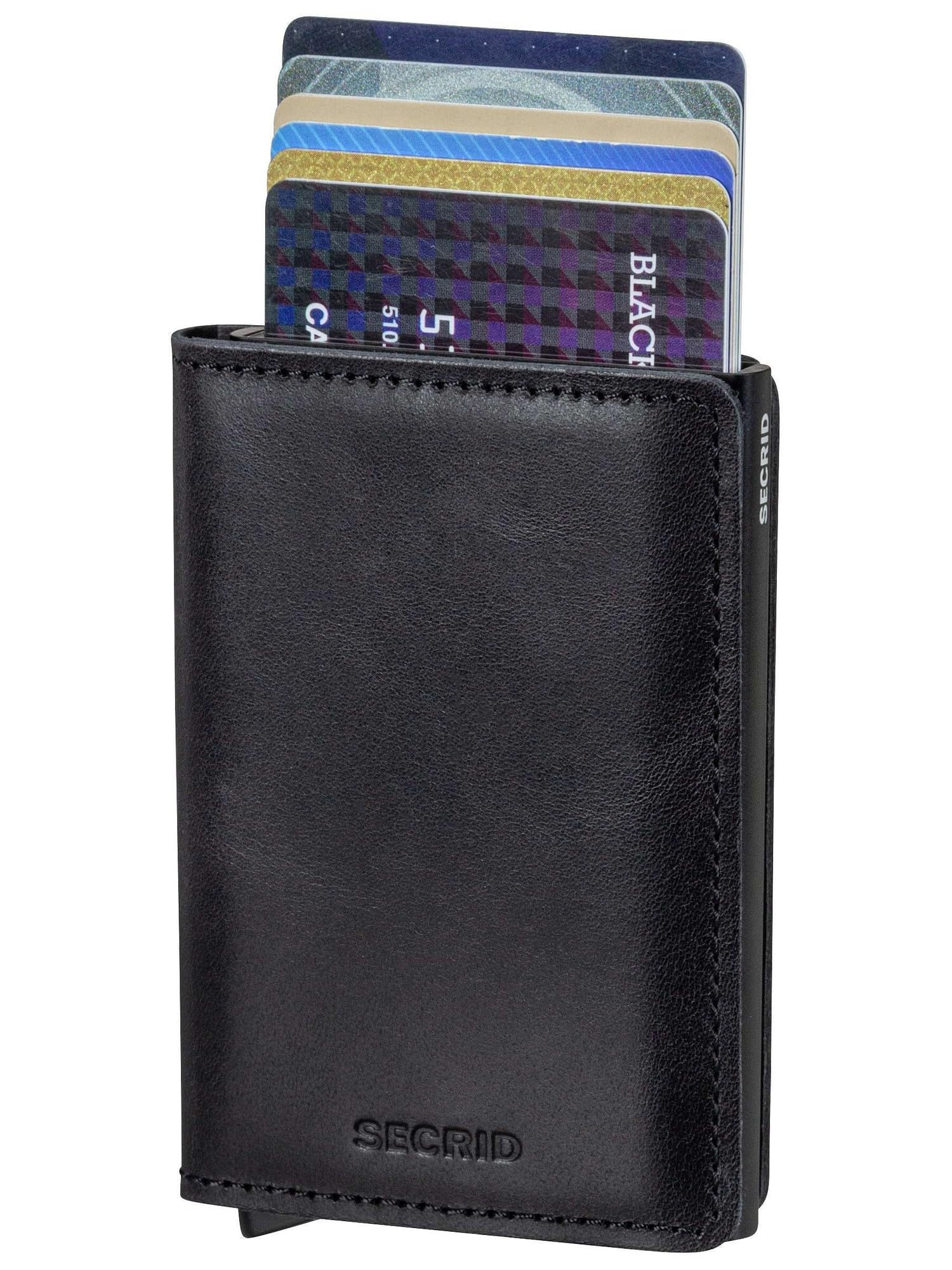 Secrid Unisex Slimwallet Reisezubehör-Kartenhalter im Umschlagformat, Black