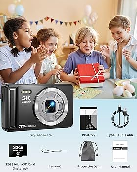 Amazon.com : 5K Digital Camera - 72MP UHD Digital Cameras