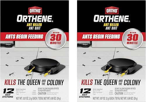 Miniatura 11 de Ortho Orthene Ant Killer Ant Bait, mata a la reina y la colonia, 12 estaciones