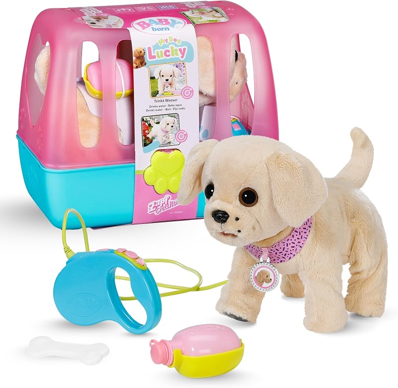 BABY Born Mein Hund Lucky mit 5 verschiedenen Funktionen, für Kinder ab 3 Jahren, funktioniert mit Batterien, 835869 Zapf Creation
