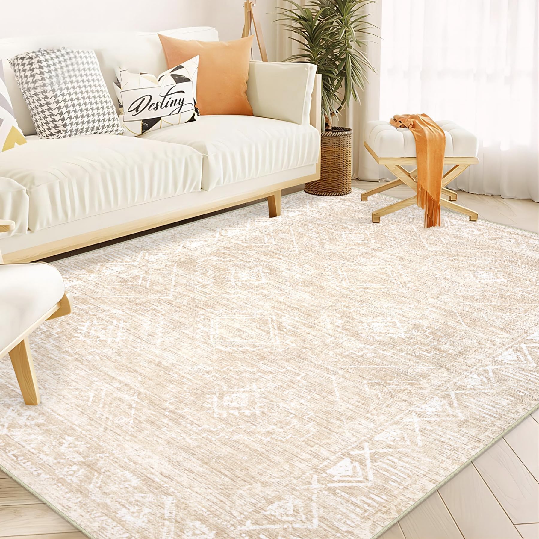 Amazon.com: Moroccan Large Area Rug 6x9 - Soft Machine Washable