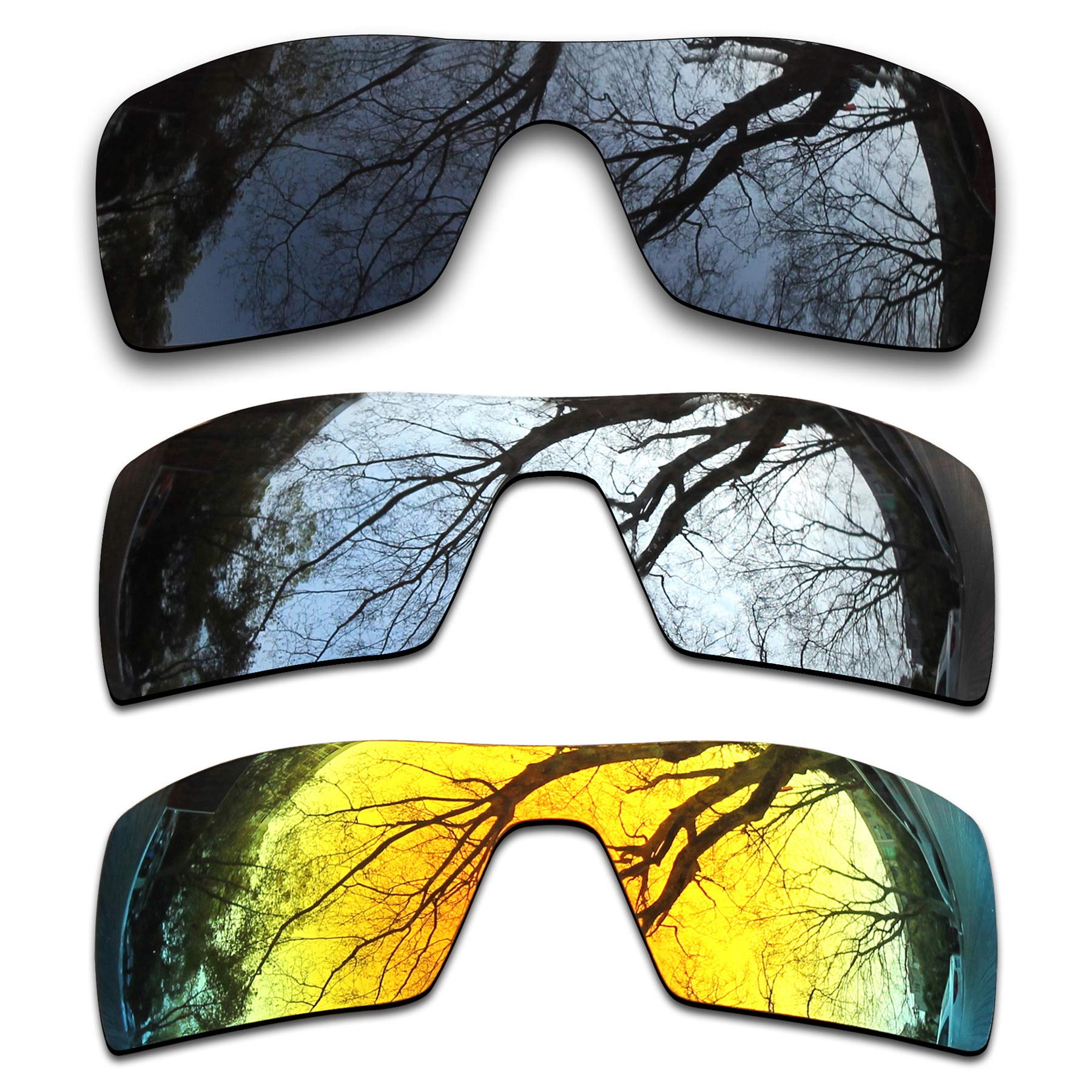 ToughAsNails 3 Pair Polarized Replacement Lenses for Oakley Oil Rig Pack-BSF3