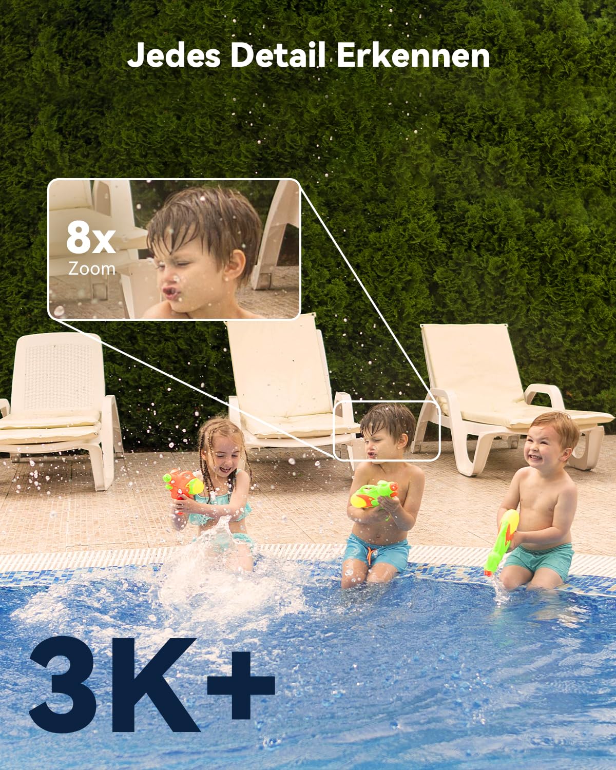 Imou 6MP PoE Überwachungskamera Außen mit Aurora-Farbnachtsicht Hell wie am Tag, 2.4/5GHz WLAN Outdoor Kamera 360° PTZ, KI Personen-/Fahrzeugerkennung, Smart Tracking, 2-Wege-Audio, Sirene Privatmodus