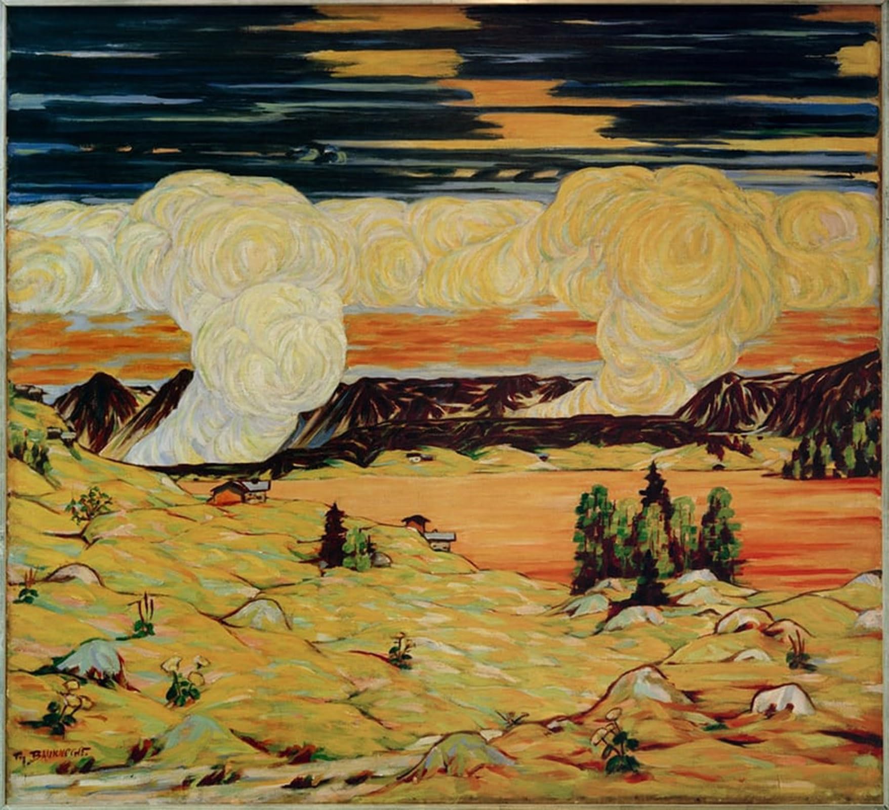 POSTERIIk Famous Modern Artwork Art Mural Landschaft Davosersee by Oil Paintings Pictures for Home Decor 60x90cm