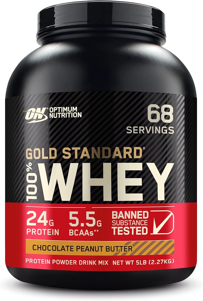 Optimum Nutrition Gold Standard 100% Whey Protein Powder, Chocolate Peanut Butter, 5 Pound (Packaging May Vary) : Everything Else