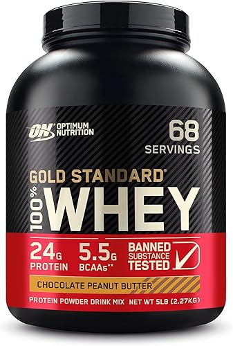 Vista 34 de Optimum Nutrition Estándar dorado 100% Proteína de Suero de Leche en Polvo, Pie de lima, 1.8 Libra